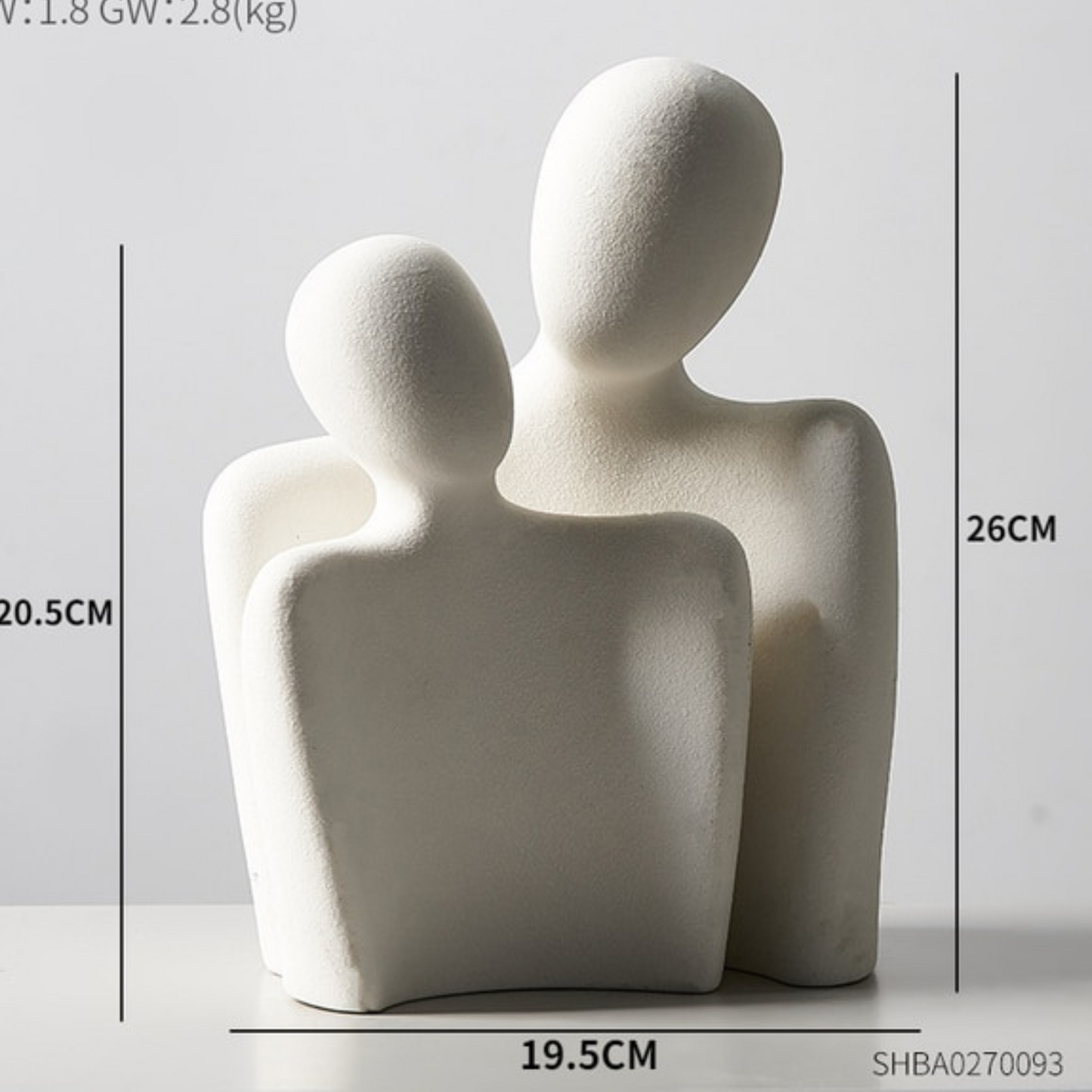 Resin Abstract Couple Statue