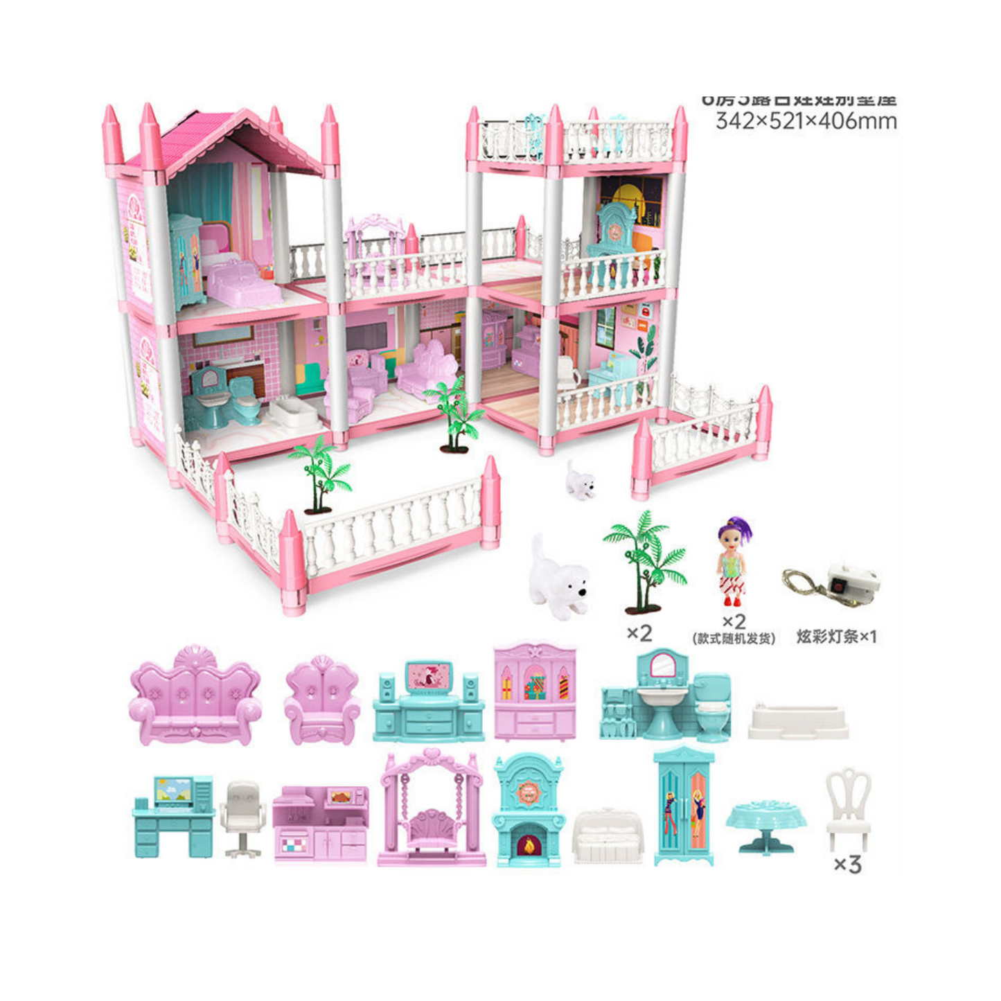 Wholesale Plastic Big Doll House