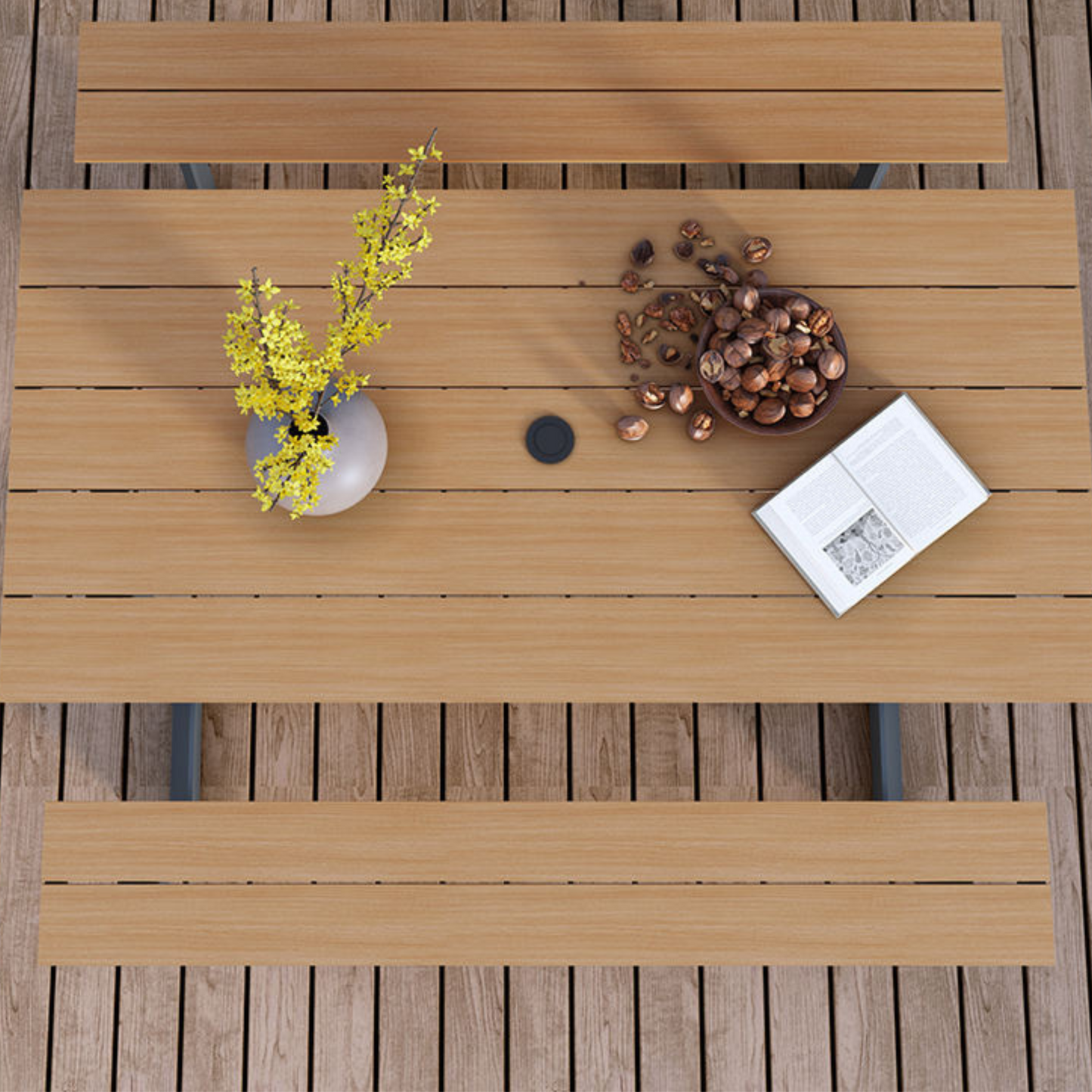 Stylish Plastic Dining Table Set