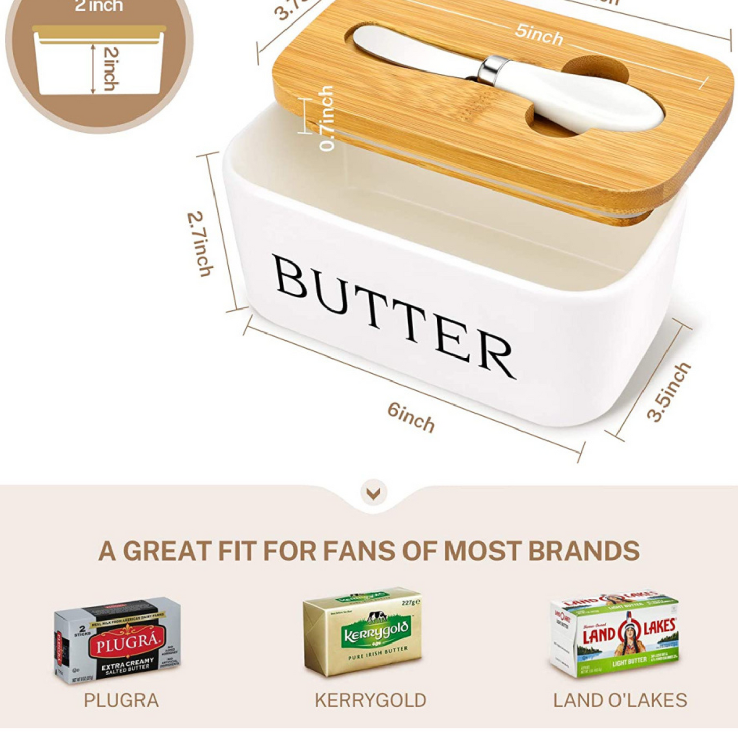 Elegant Porcelain Butter Box