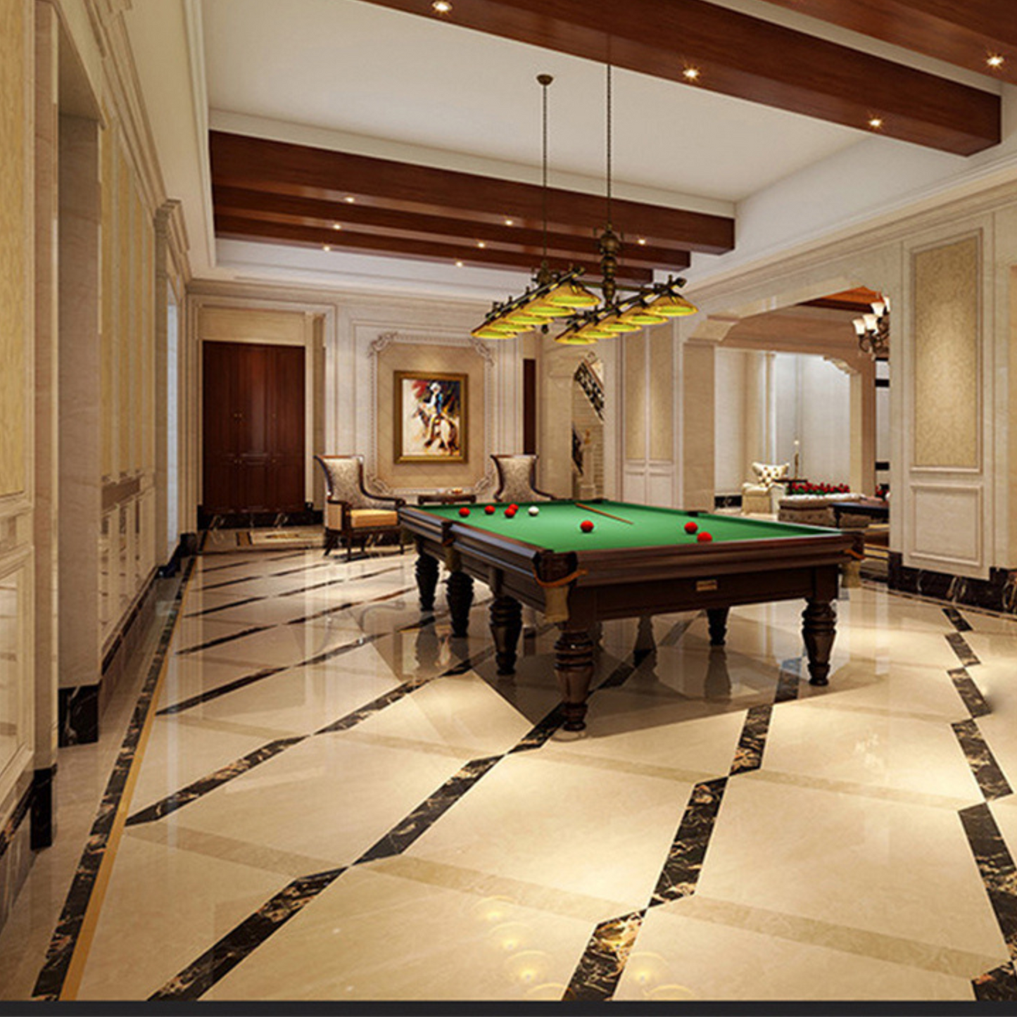 Steel Cushion Snooker Table