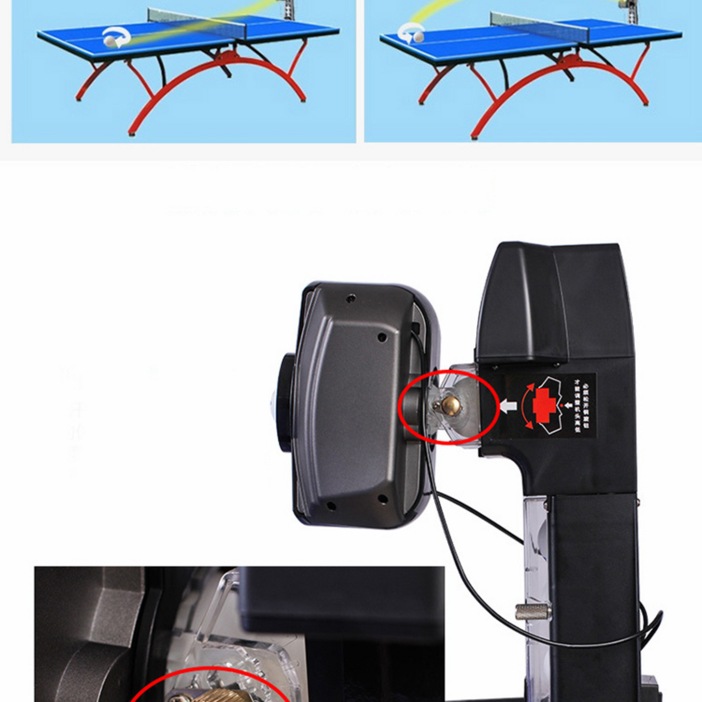 ABS Reclaim Tank Table Tennis Robot