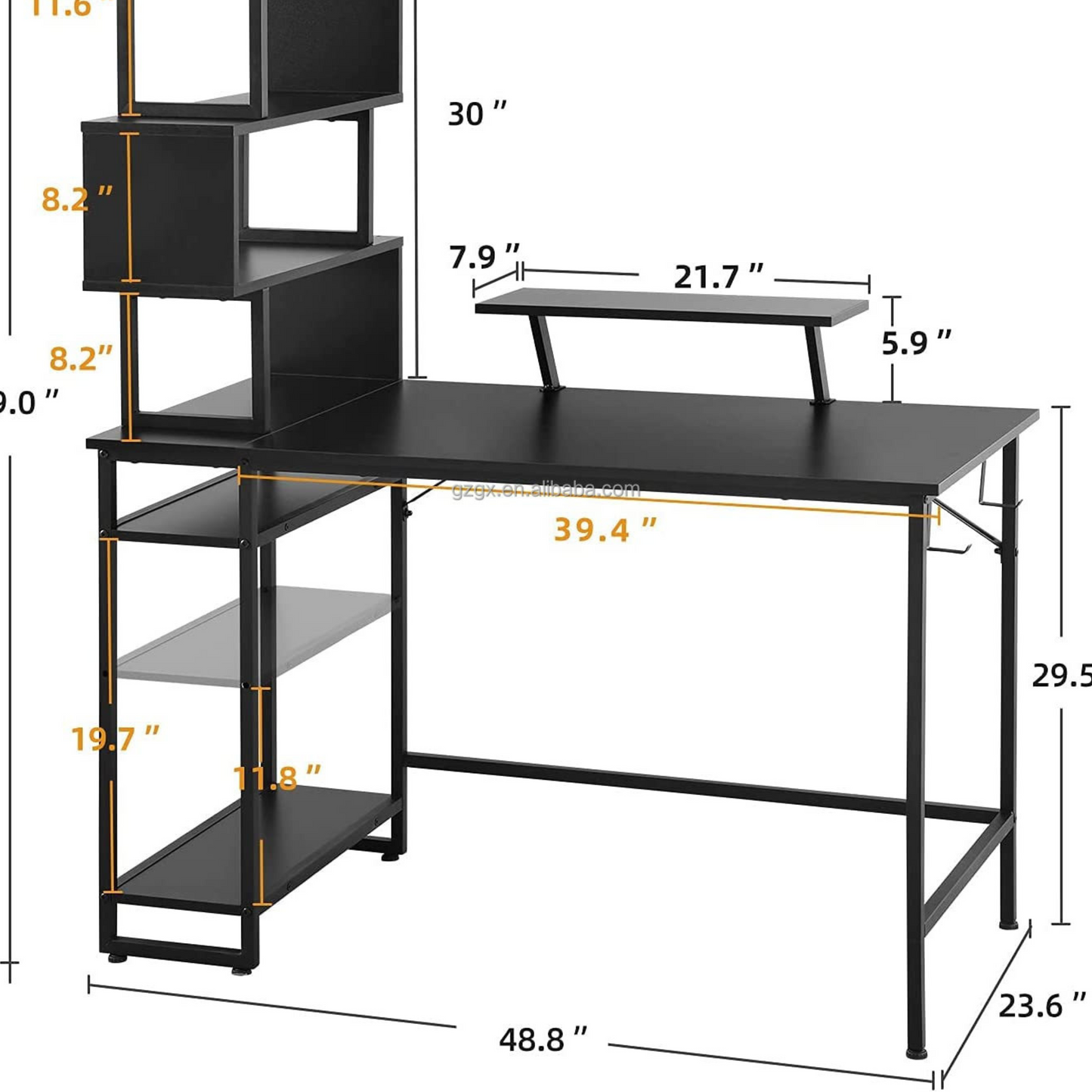 Computer Desk and Storage