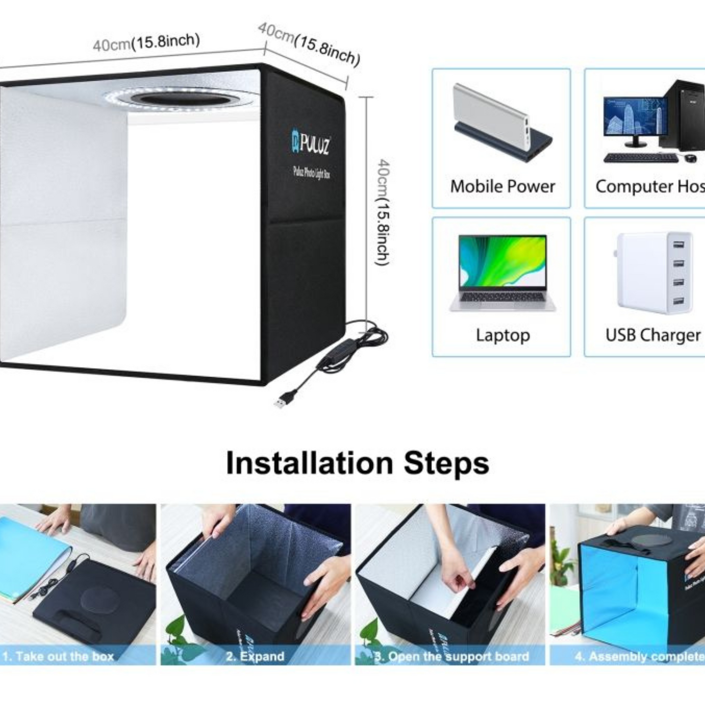 Folding Photo Light Box