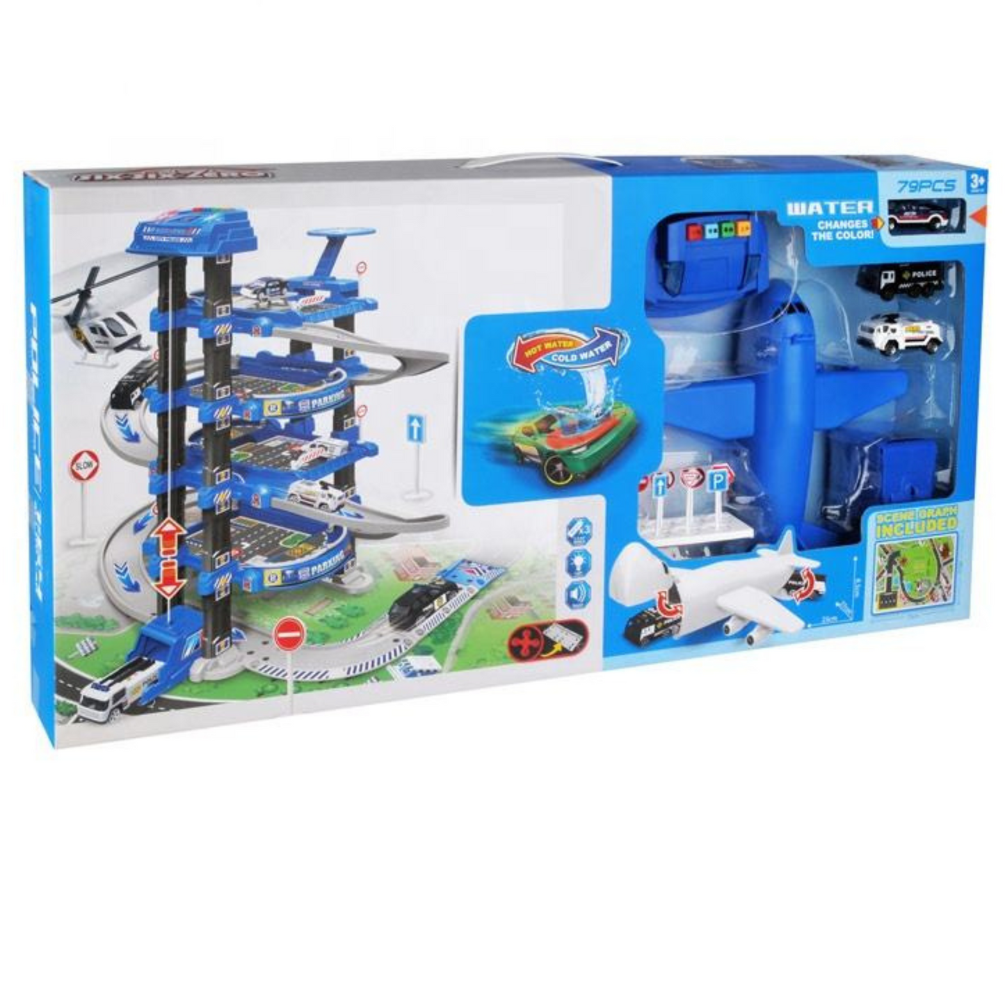 3-Piece Car Parking Toy Set