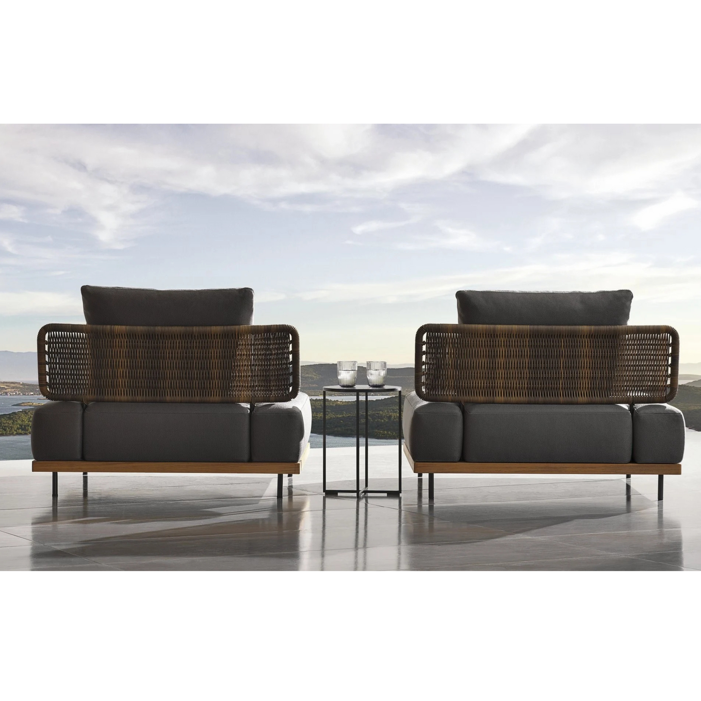 High-End Patio Sectional Seats
