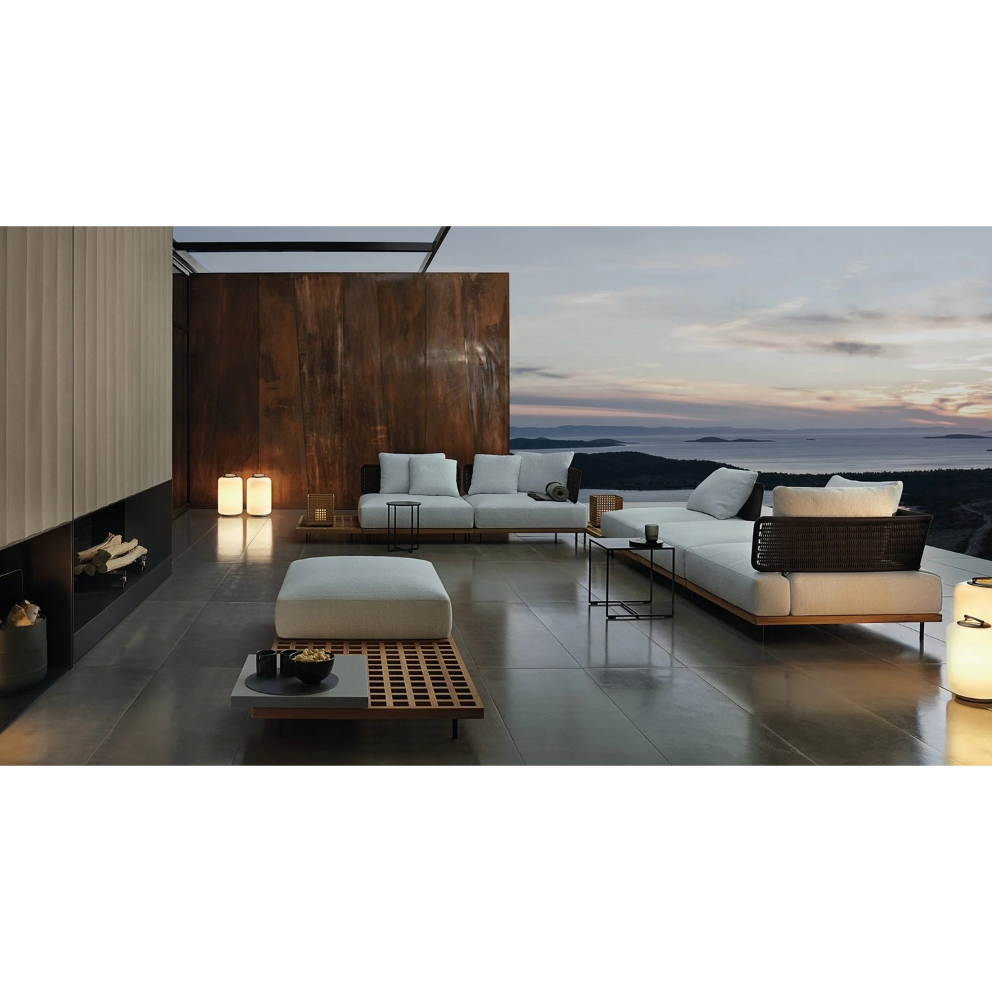 High-End Patio Sectional Seats