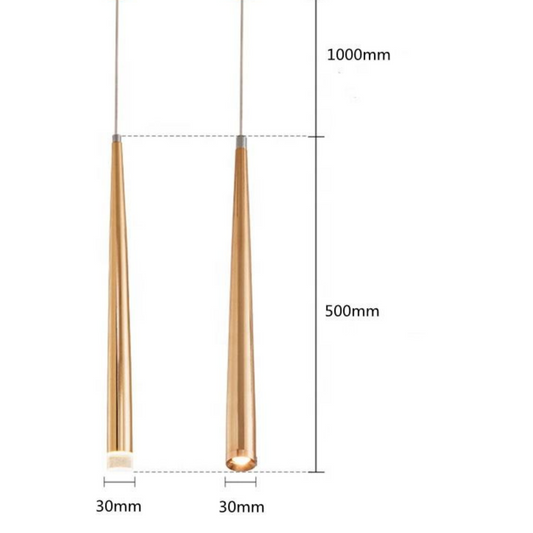 Long Tube Pendant Lights
