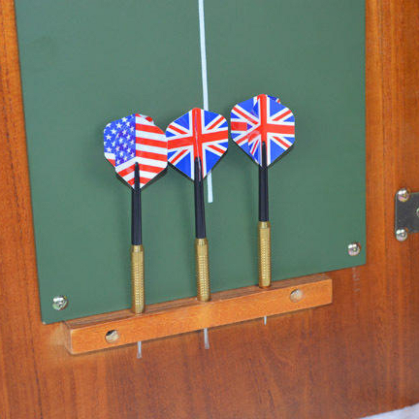 Invest Solid Wood Dartboard Cabinet Set