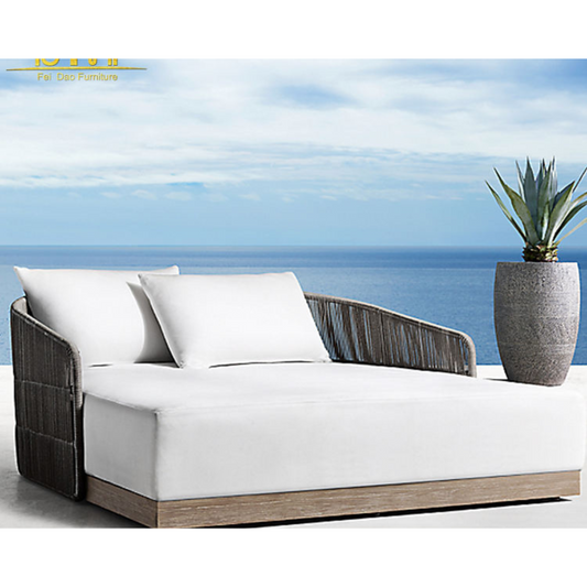 Outdoor Solid Wood Garden Furniture Sofa