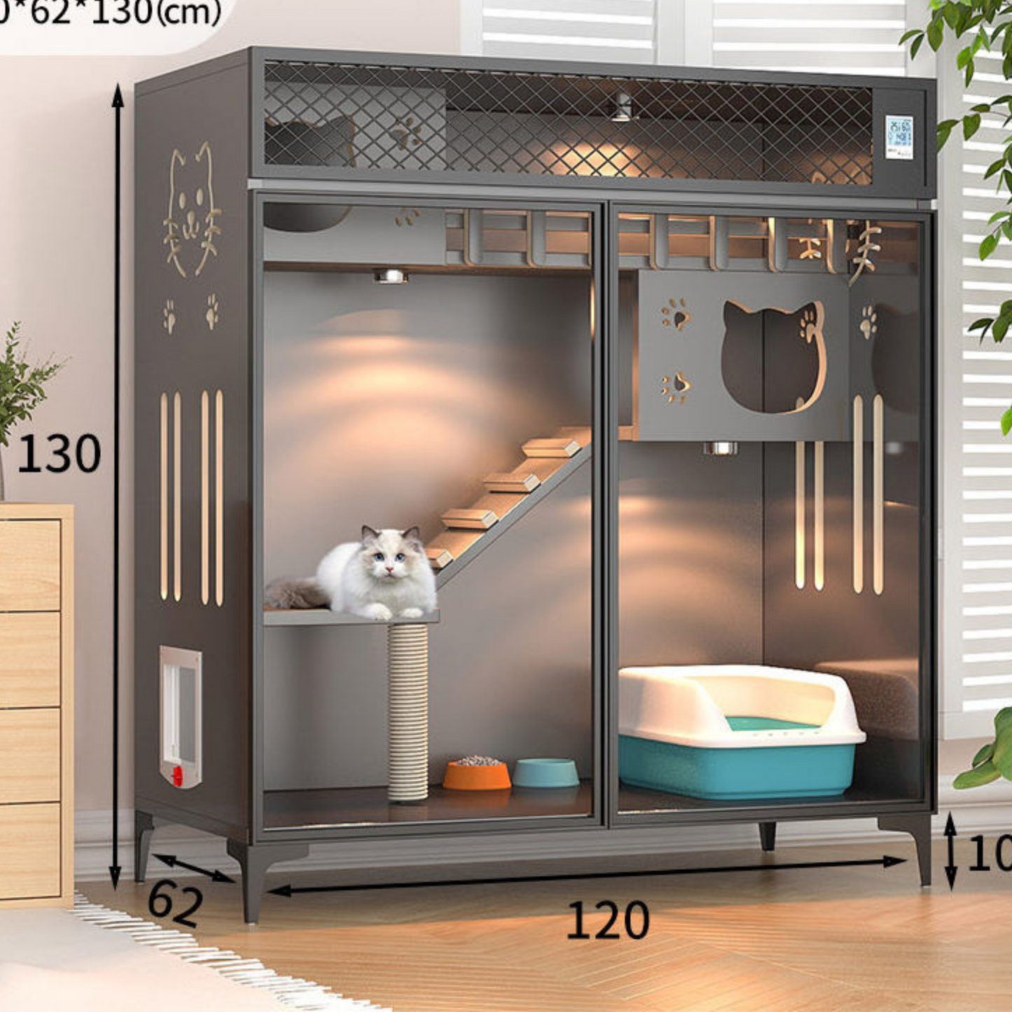 Luxury Solid Wood Cat Villas