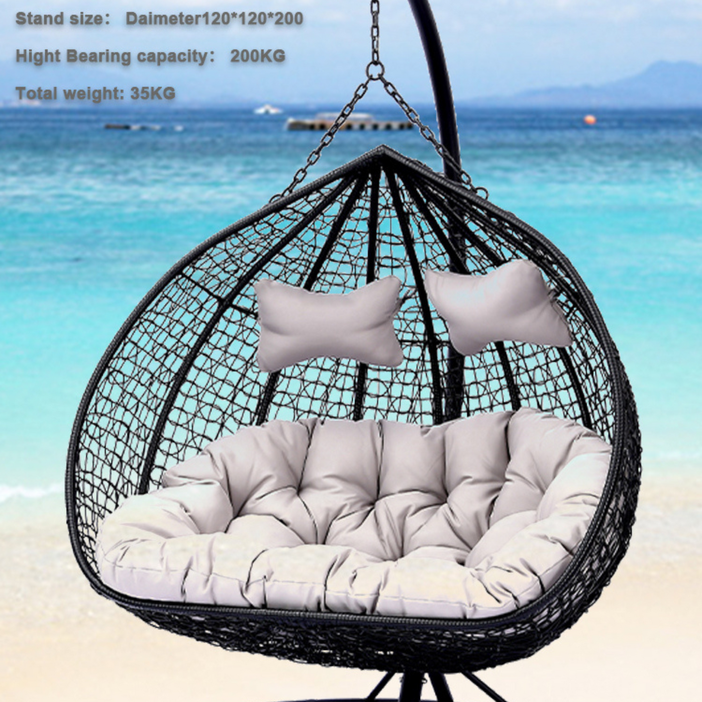 Outdoor Garden Balcony Rattan Hammock