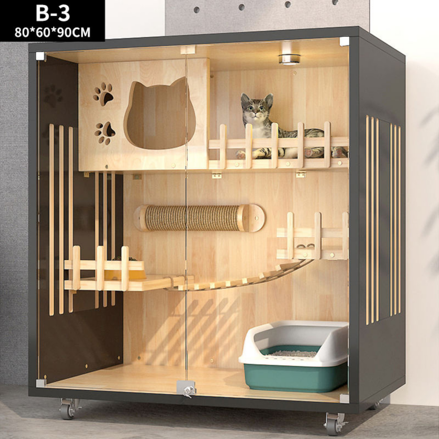 Luxury Solid Wood Cat Villas