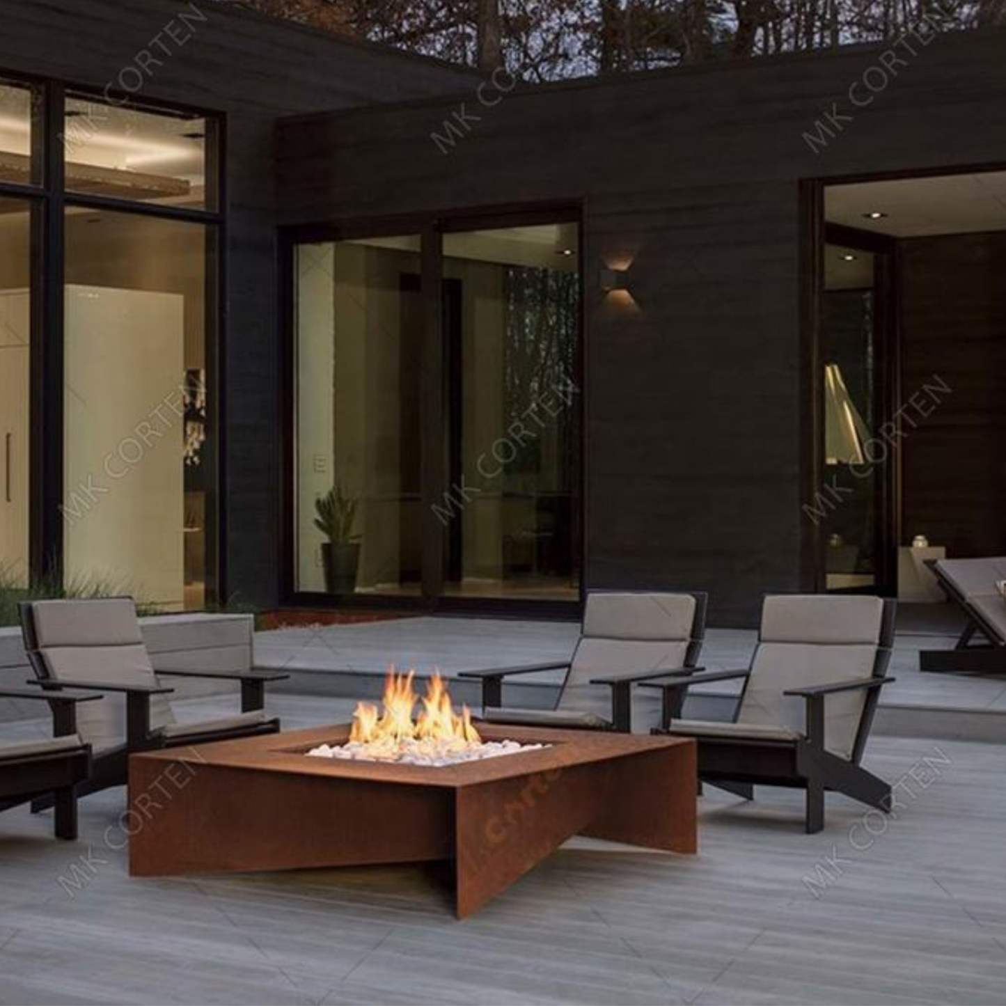 Outdoor Gas Fire Pit Table