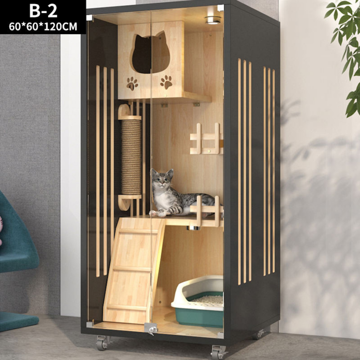 Luxury Solid Wood Cat Villas