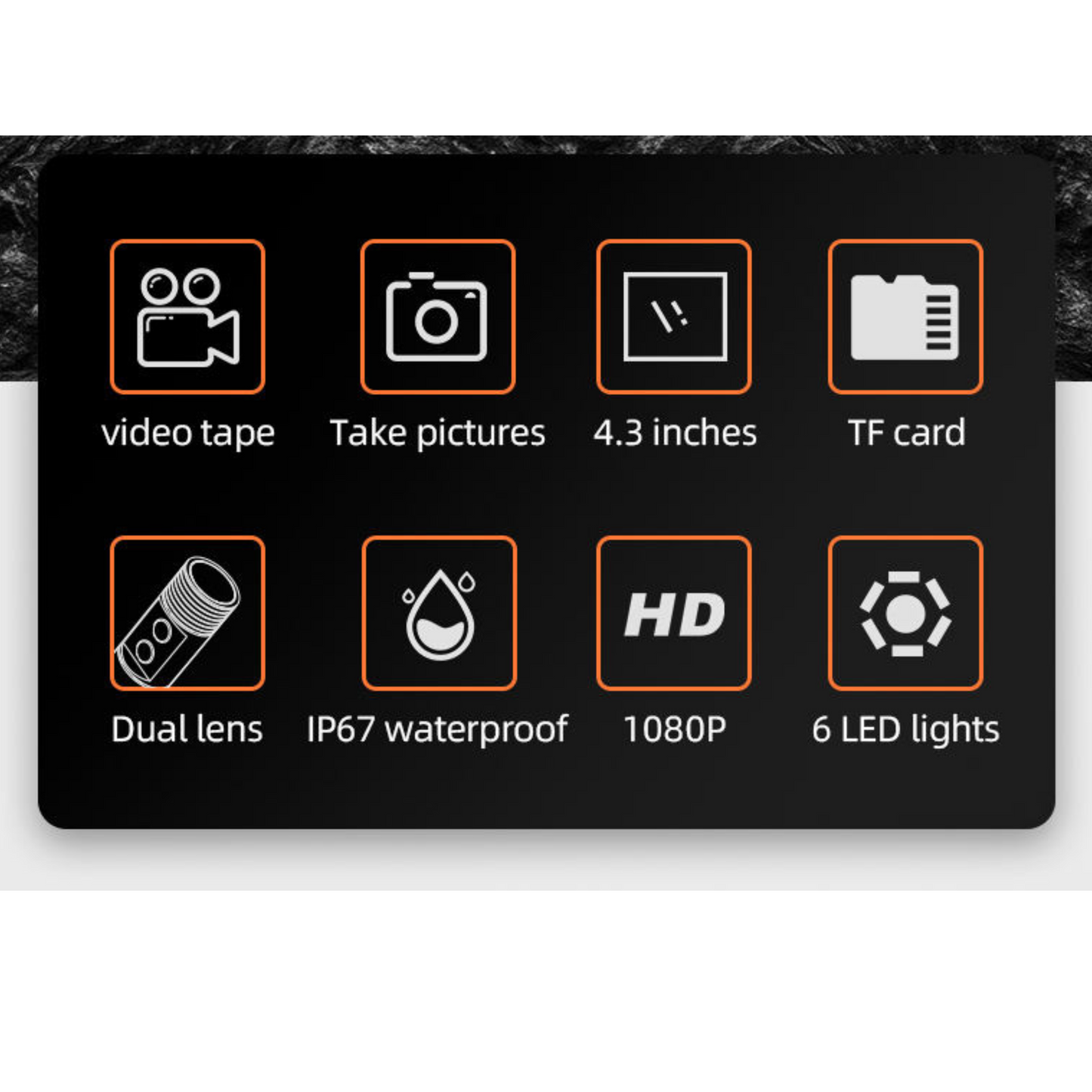 1080P Camera with 8mm Lens Snake Tube