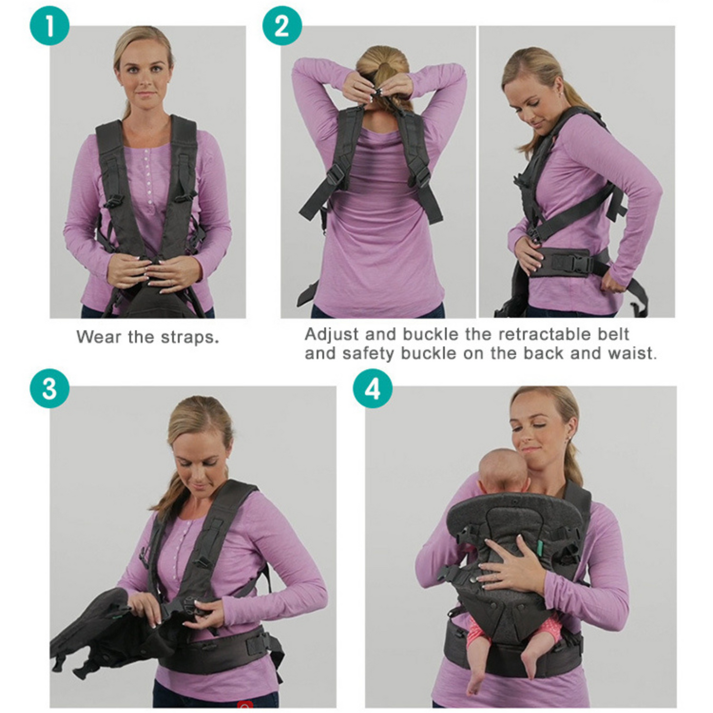 Toddlers Front-Facing Cotton Bag