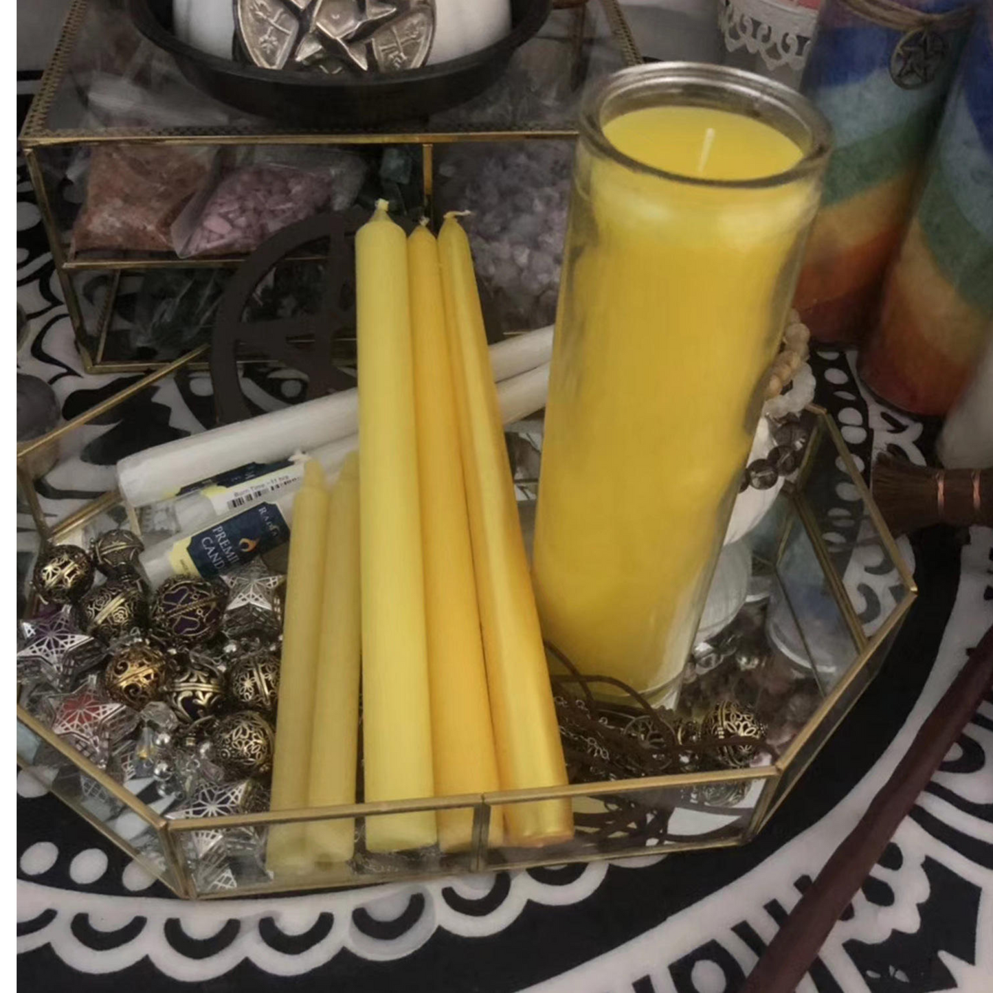 Sacred Space with Devotional Prayer Candles