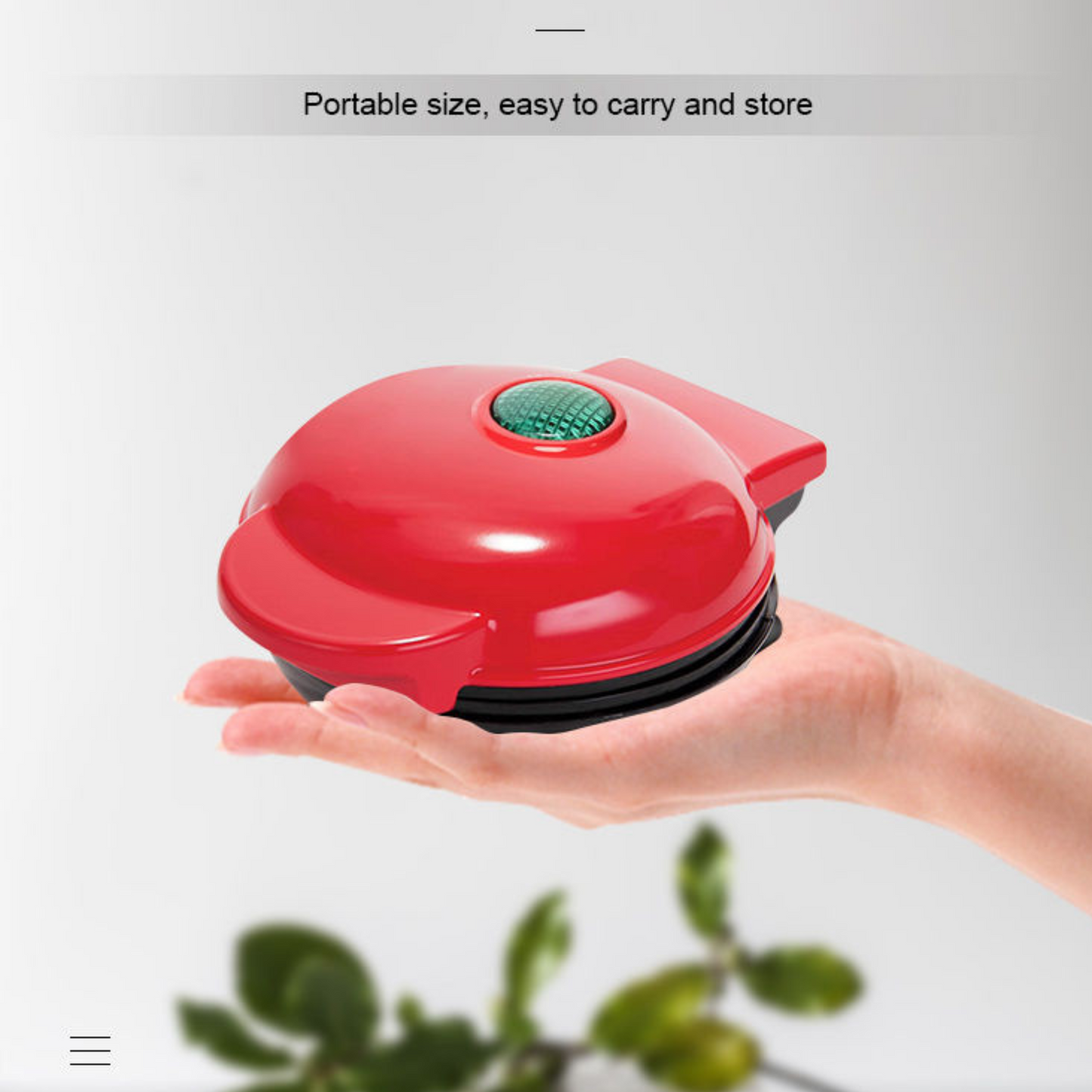 Small Round Waffle Machine