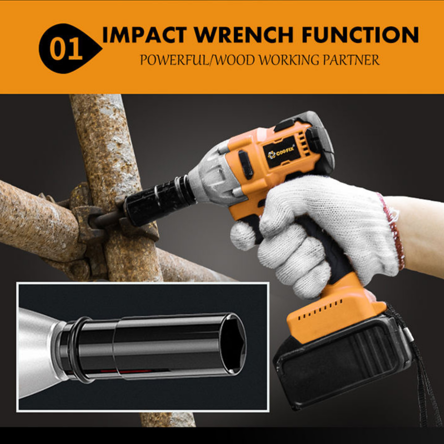 Battery Electric Impact Wrench