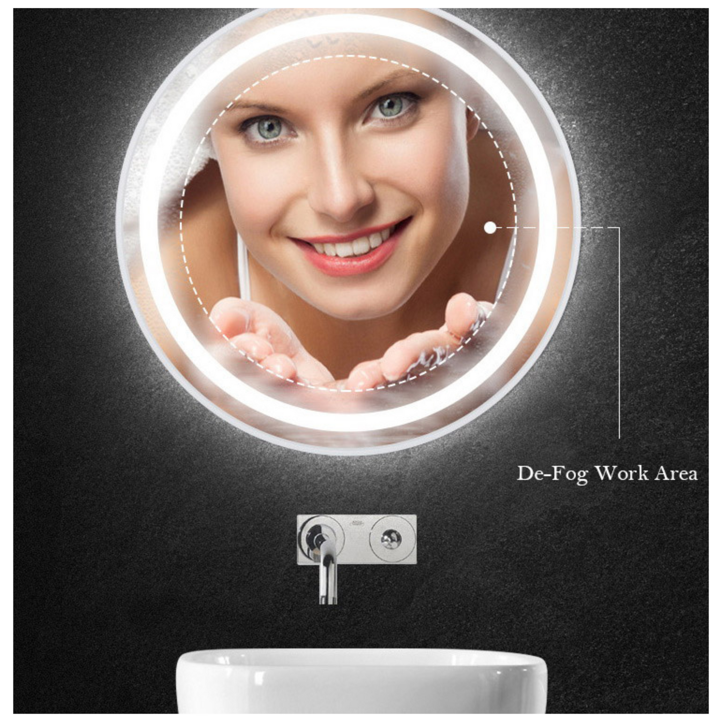 New Design Simple Round Wall Mirror
