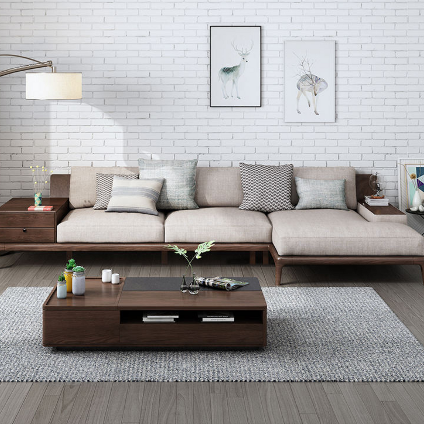 Modern Shaped Corner Sofa