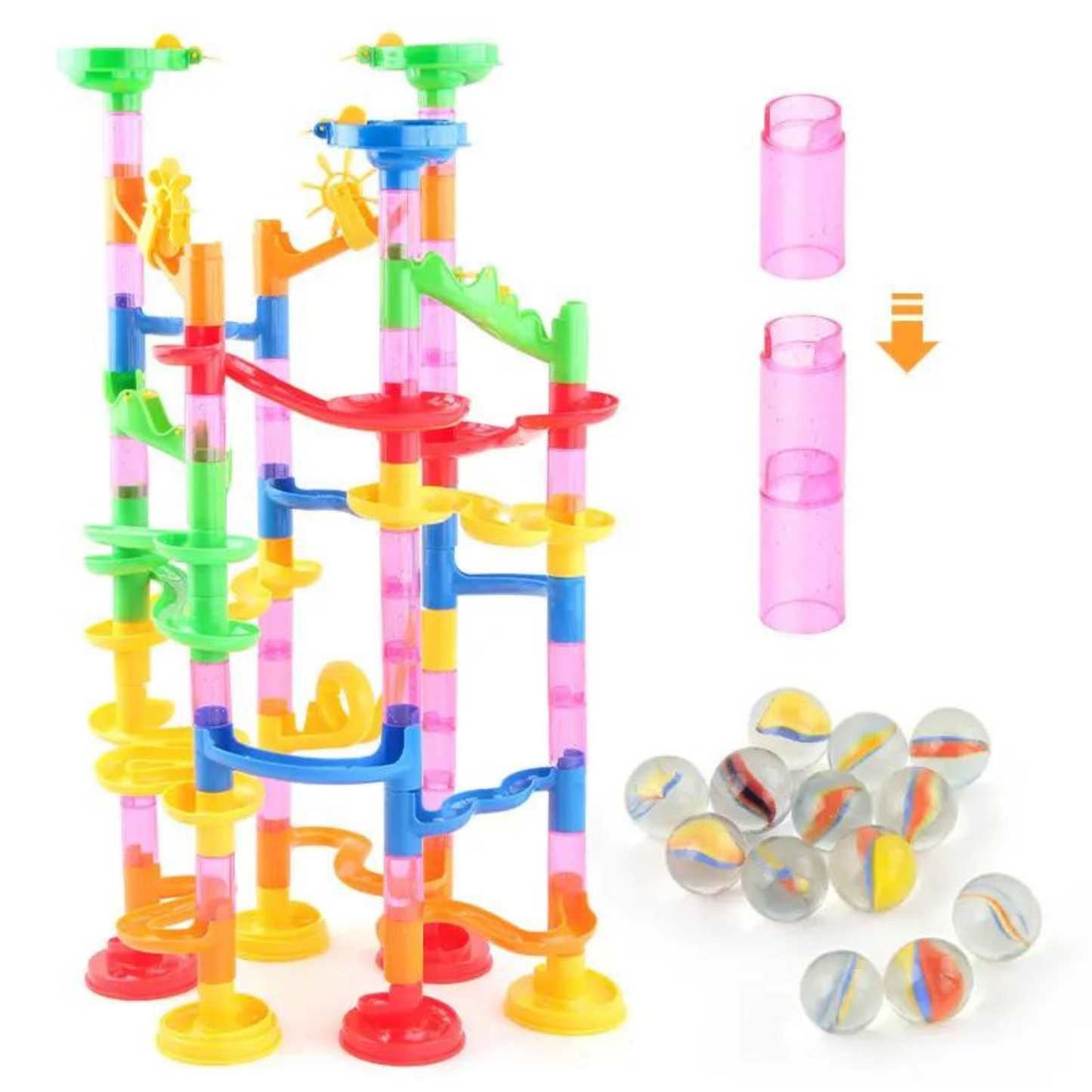 DIY Construction Run Track Building Blocks