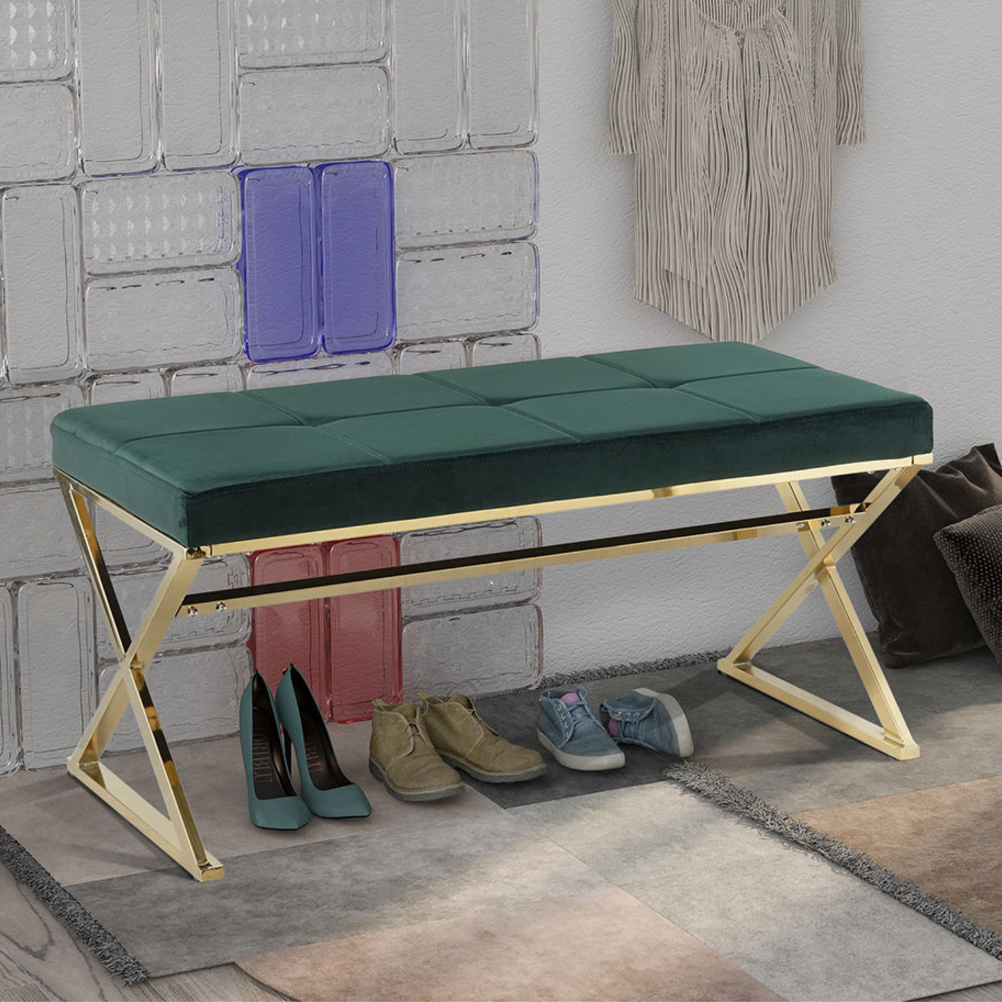 Upholstered Long Sofa Chair