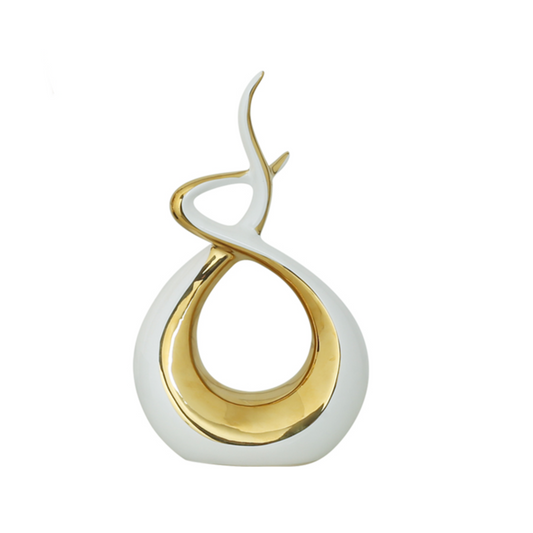 Modern Black Gold Ceramic Decor