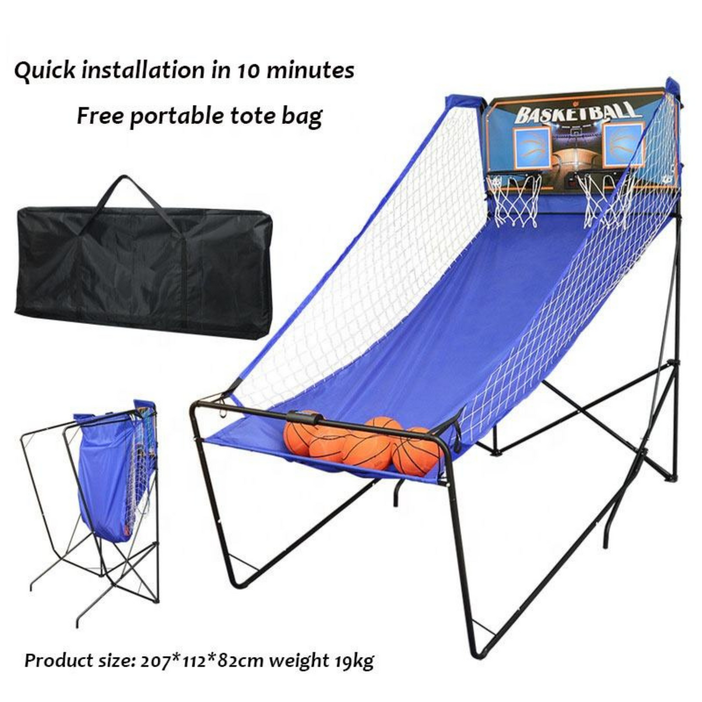 Interactive Indoor Basketball Hoop Game