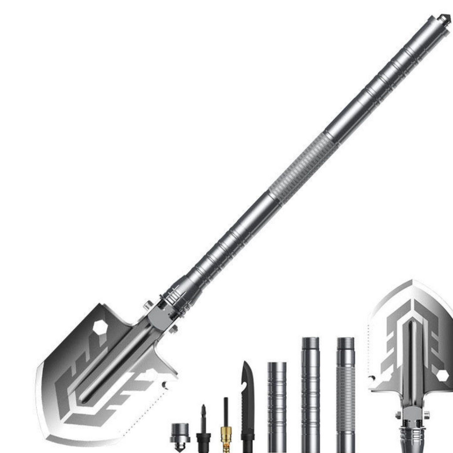 Multifunctional Folding Survival Shovel