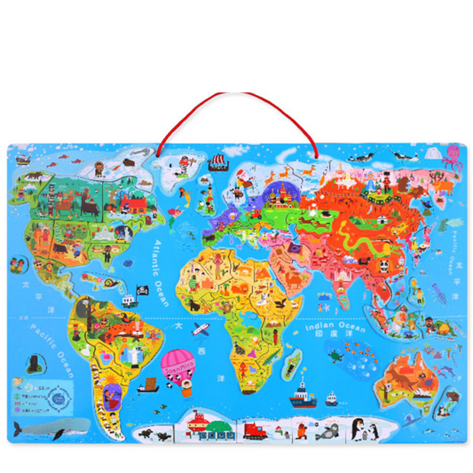 Educational brain teaser jigsaw game puzzle