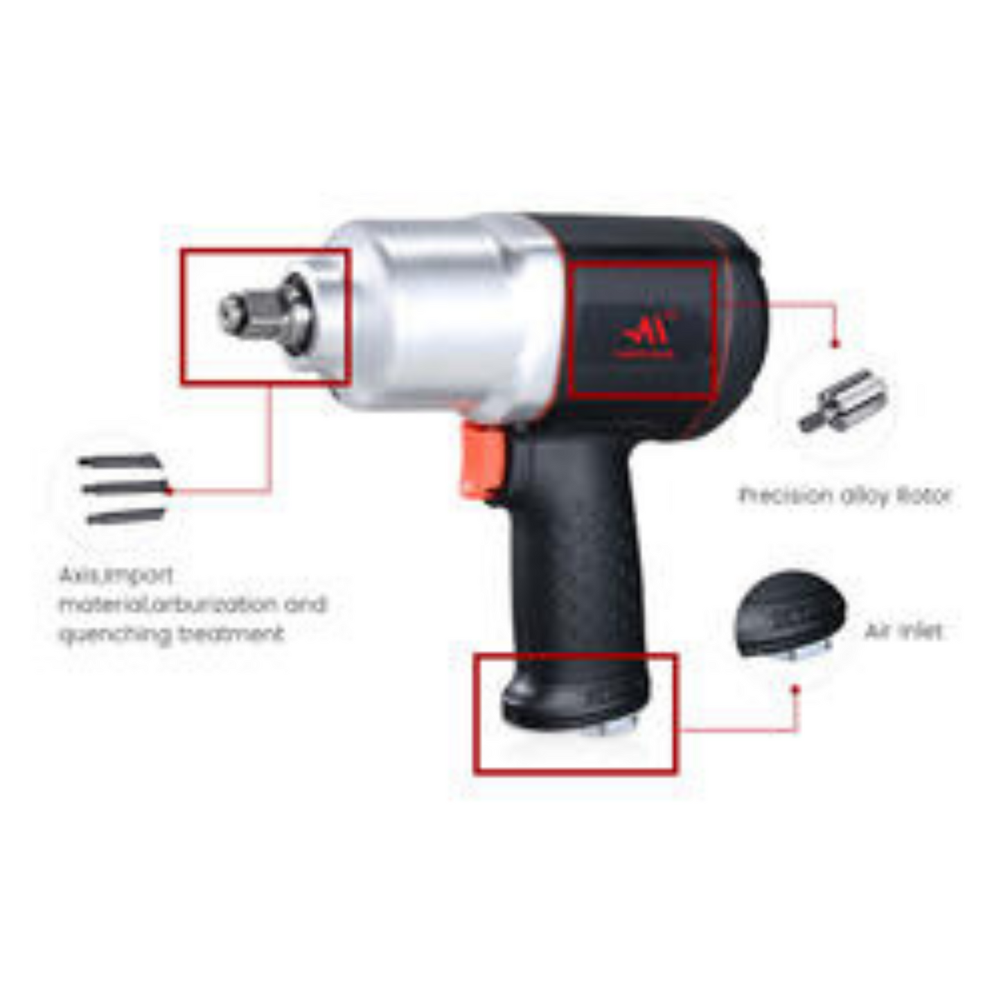 Compressed Air Impact Pneumatic Wrench