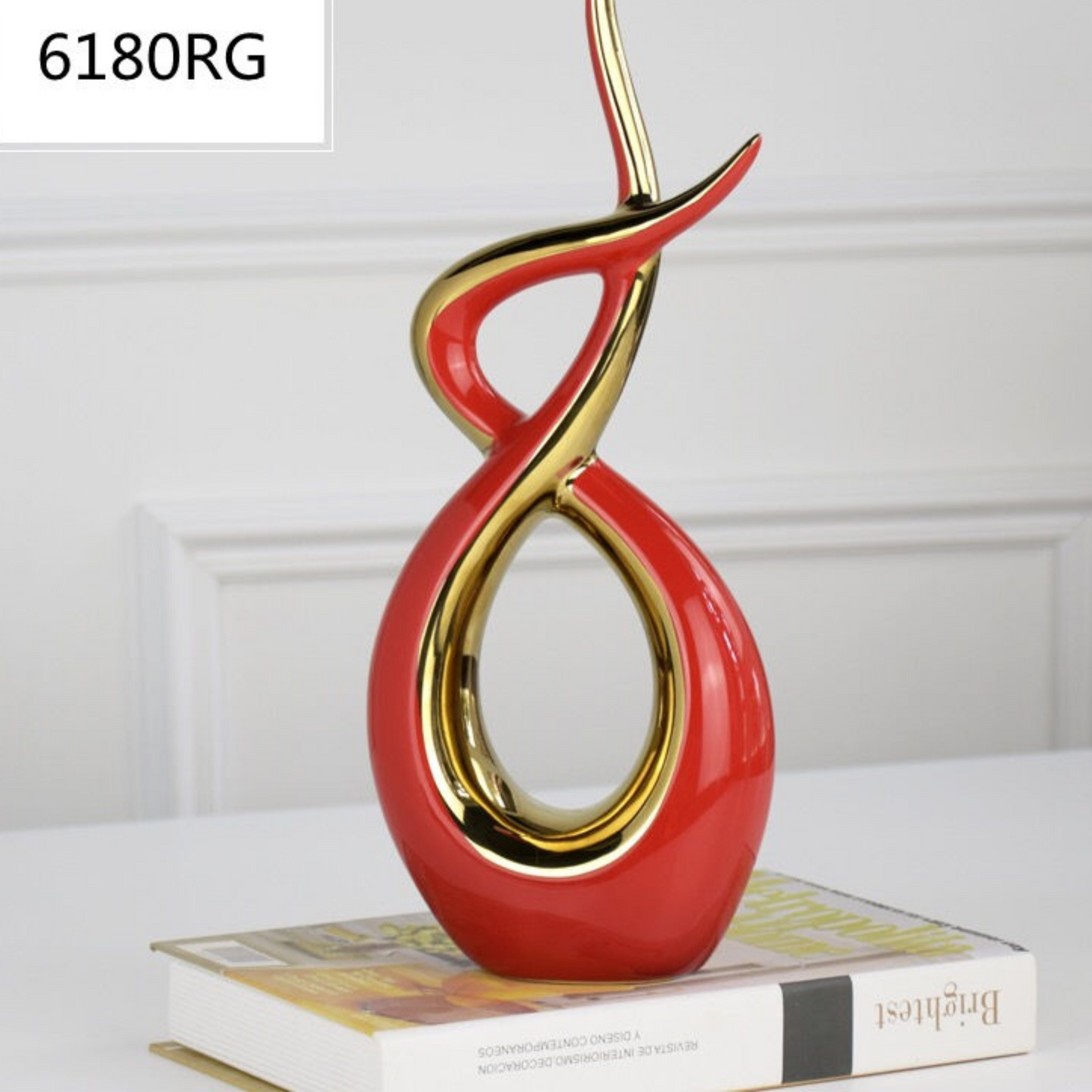 Modern Black Gold Ceramic Decor